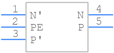 FN402-0.5-02 - Schaffner - PCB symbol