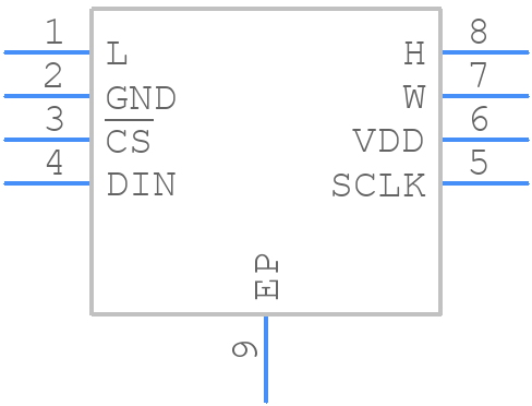 MAX5394LATA+T - Analog Devices - PCB symbol