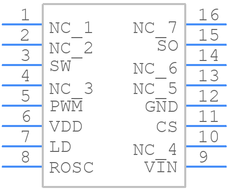 AL9902S16-13 - Diodes Incorporated - PCB symbol