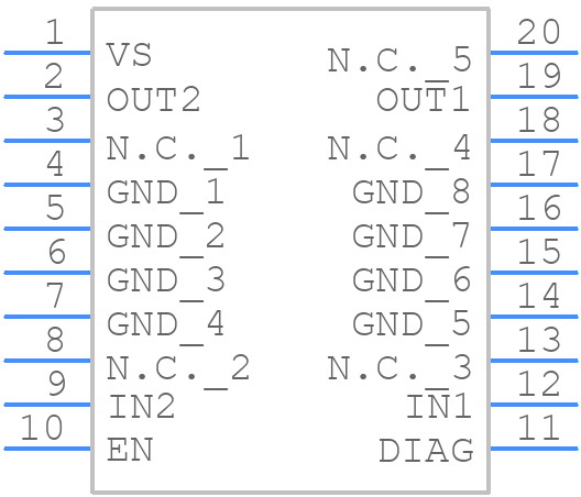 L9997ND013TR - STMicroelectronics - PCB symbol