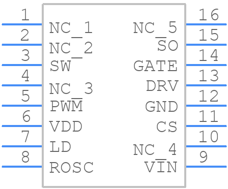 AL9901S16-13 - Diodes Incorporated - PCB symbol