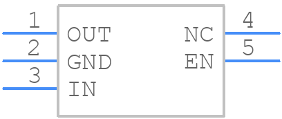 TPS709A33DBVR - Texas Instruments - PCB symbol