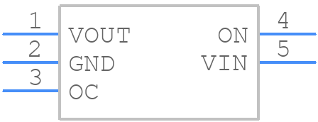 TPS22942DCKR - Texas Instruments - PCB symbol