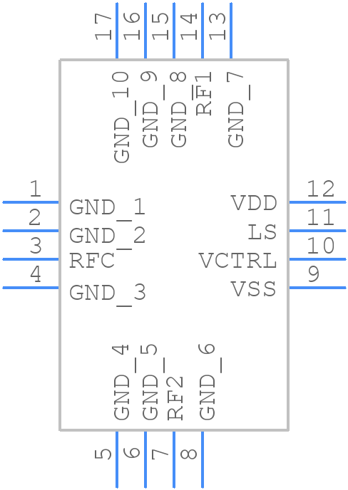 HMC1118LP3DE - Analog Devices - PCB symbol