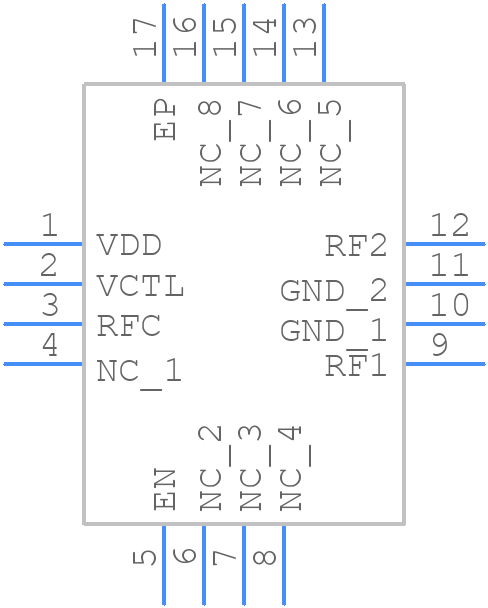 HMC8038LP4CE - Analog Devices - PCB symbol
