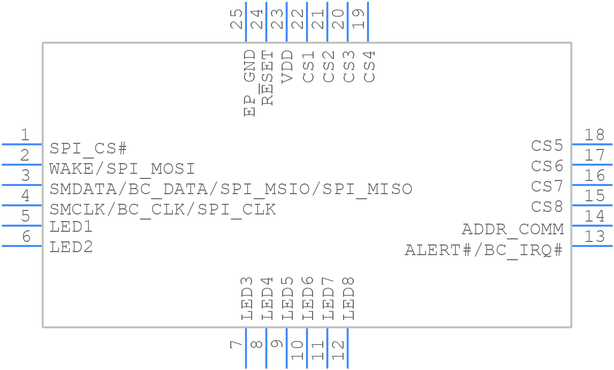 CAP1188-1-CP-TR - Microchip - PCB symbol