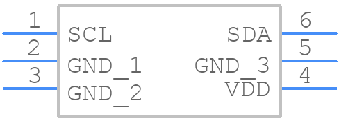 TLV493DA1B6HTSA2 - Infineon - PCB symbol