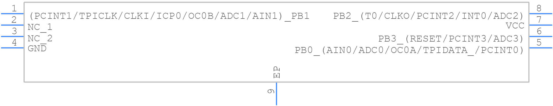 ATTINY10-MAHR - Microchip - PCB symbol