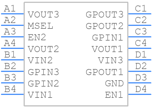 ADP5030ACBZ-1228R7 - Analog Devices - PCB symbol