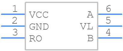 MAX3284EAUT+T - Analog Devices - PCB symbol