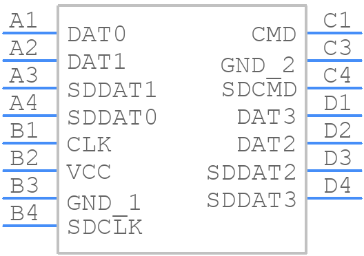 EMIF06-USD05F3 - STMicroelectronics - PCB symbol
