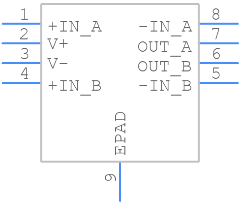 OPA1688IDRGR - Texas Instruments - PCB symbol