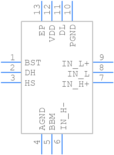 MAX5064BATC+ - Analog Devices - PCB symbol