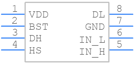 MAX5062AASA+ - Analog Devices - PCB symbol