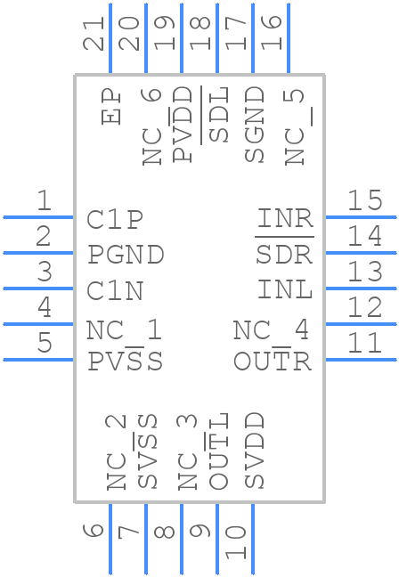 TPA4411RTJT - Texas Instruments - PCB symbol