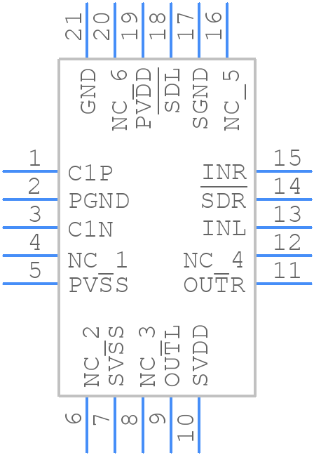 TPA4411RTJR - Texas Instruments - PCB symbol