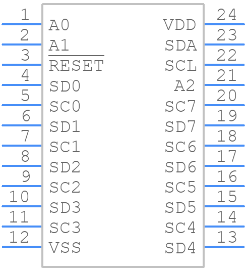 PCA9547D - Nexperia - PCB symbol