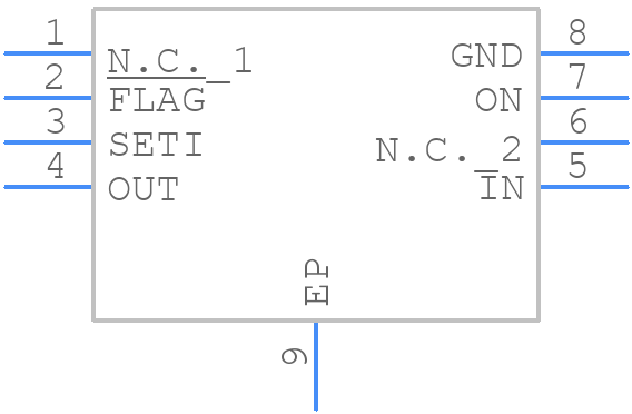 MAX14523BATA+T - Analog Devices - PCB symbol