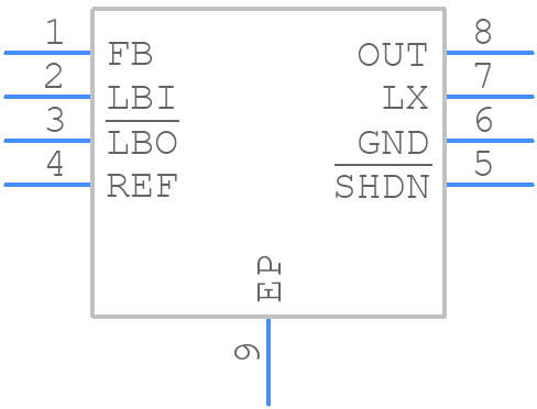 MAX1674EUA+T - Analog Devices - PCB symbol