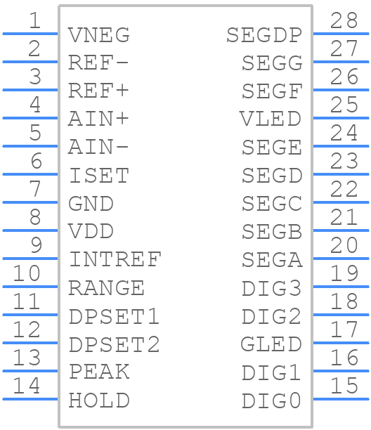 MAX1496EAI+ - Analog Devices - PCB symbol
