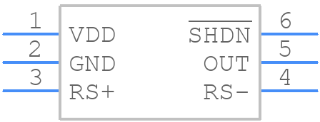 MAX44284FAUT+T - Analog Devices - PCB symbol