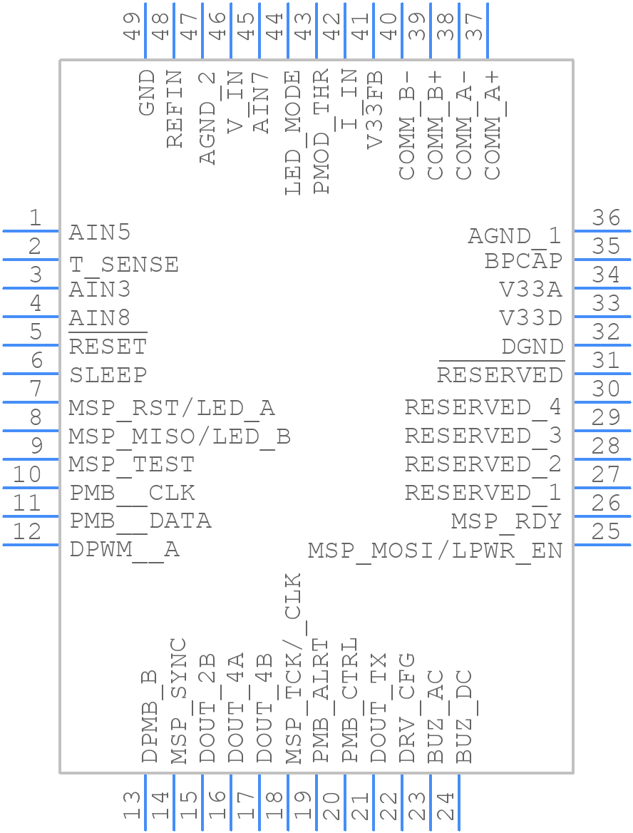 BQ500210RGZT - Texas Instruments - PCB symbol