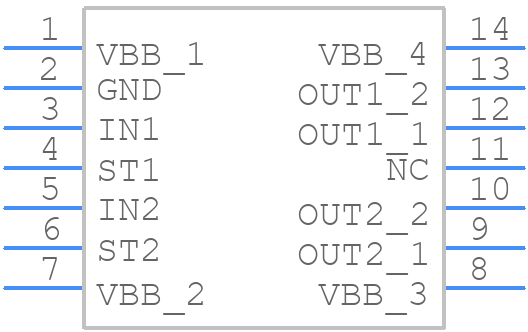 BTS5210G - Infineon - PCB symbol