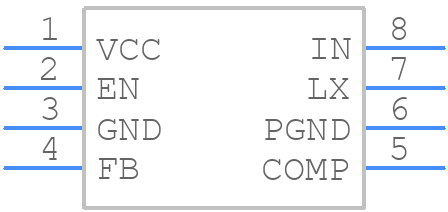 MAX1951AESA+ - Analog Devices - PCB symbol