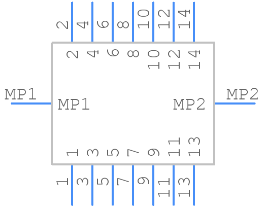 DF12(3.0)-14DS-0.5V(86) - Hirose - PCB symbol
