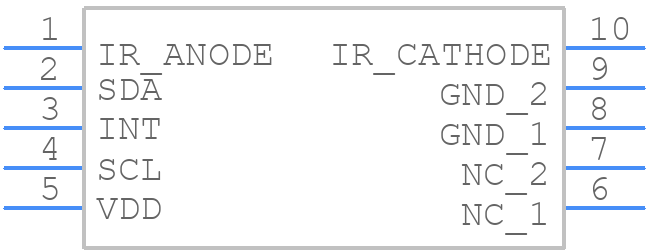 VCNL4020-GS08 - Vishay - PCB symbol
