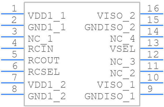 ADUM5000WARWZ - Analog Devices - PCB symbol