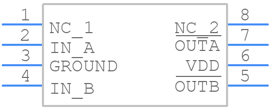 TC4427CPA - Microchip - PCB symbol