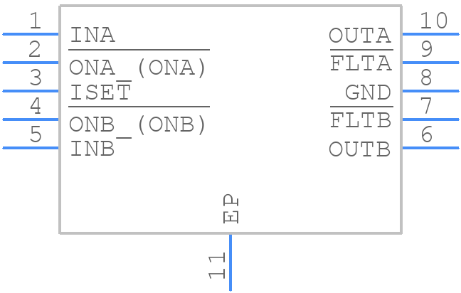 MAX1558ETB+T - Analog Devices - PCB symbol