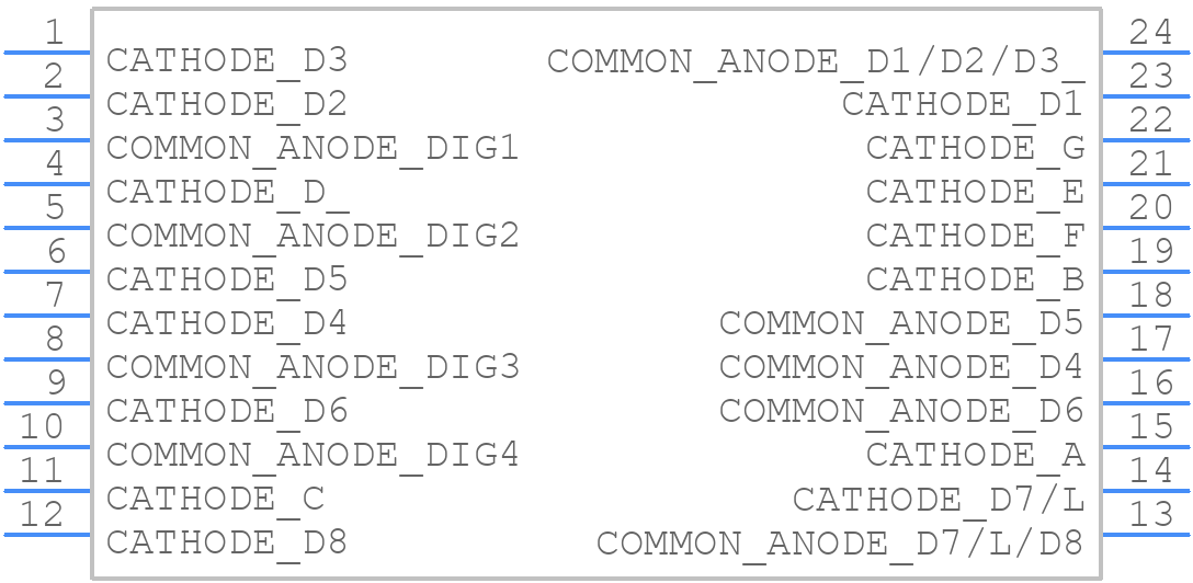 CA25-12SURKWA - Kingbright - PCB symbol