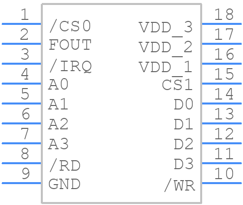 RTC-7301DG (B) - Epson Timing - PCB symbol