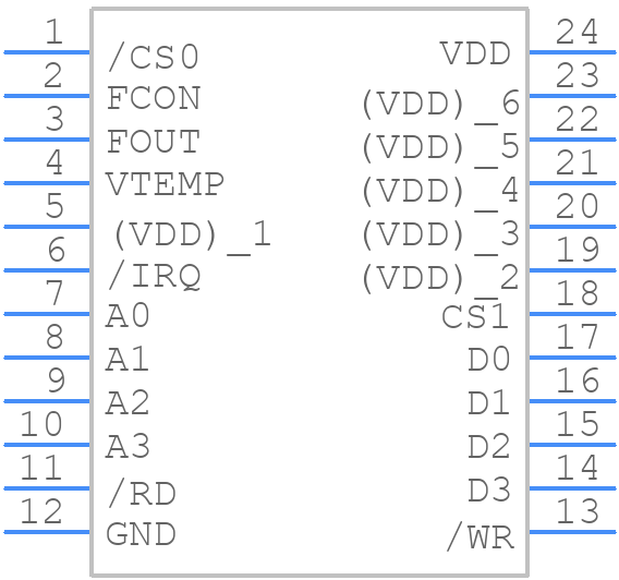 RTC-7301SF (B) - Epson Timing - PCB symbol