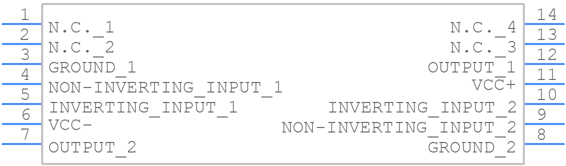 LM319D - STMicroelectronics - PCB symbol
