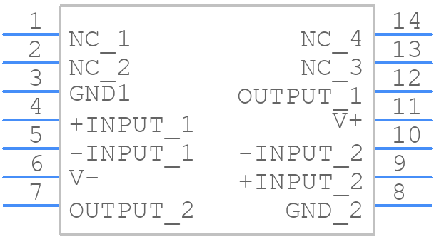 LM319MX/NOPB - Texas Instruments - PCB symbol