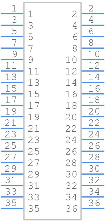 DF12A-36DS-0.5V(81) - Hirose - PCB symbol