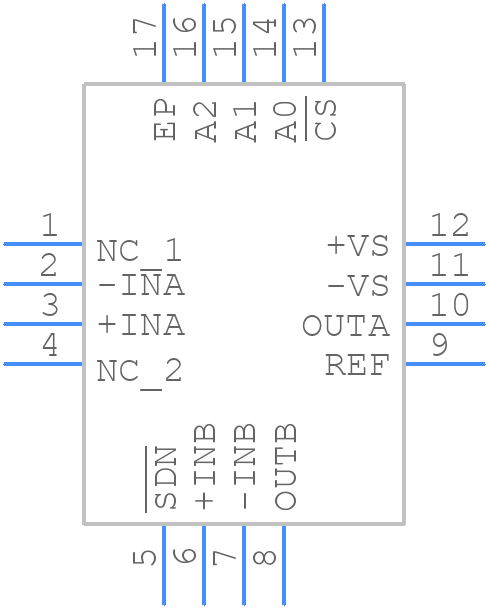 AD8231ACPZ-WP - Analog Devices - PCB symbol