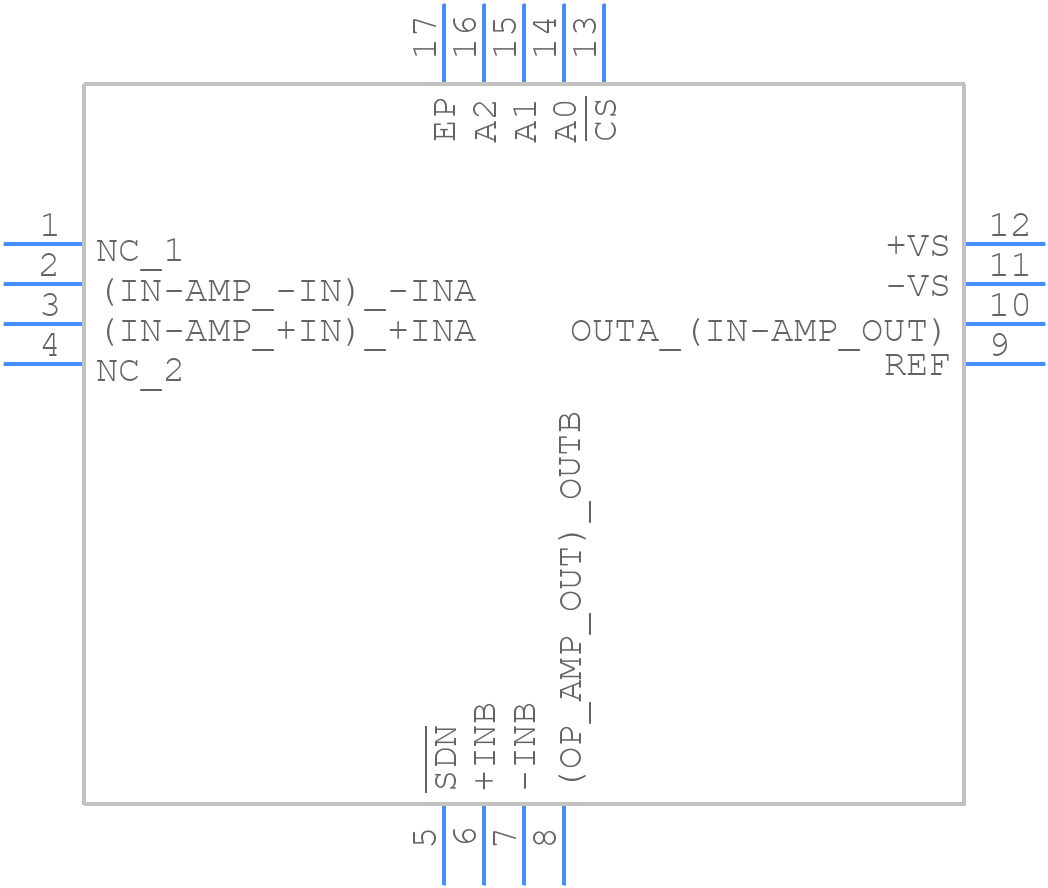 AD8231WACPZ-RL - Analog Devices - PCB symbol