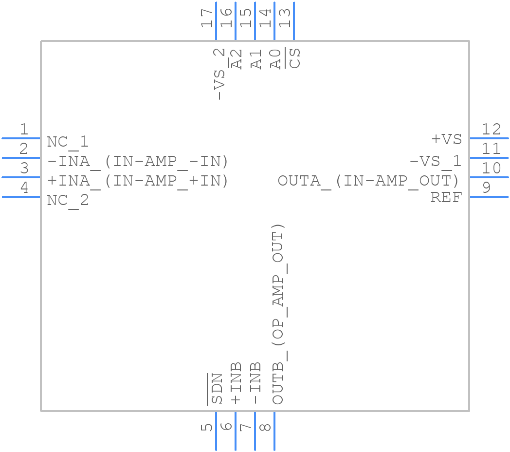 AD8231TCPZ-EP-R7 - Analog Devices - PCB symbol