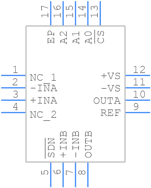 AD8231ACPZ-R7 - Analog Devices - PCB symbol