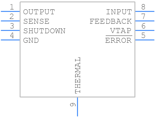 LP2951-33QDRGRQ1 - Texas Instruments - PCB symbol