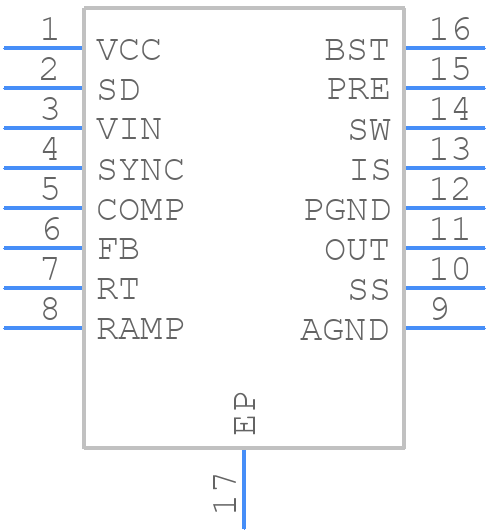 LM25575MHX/NOPB - Texas Instruments - PCB symbol