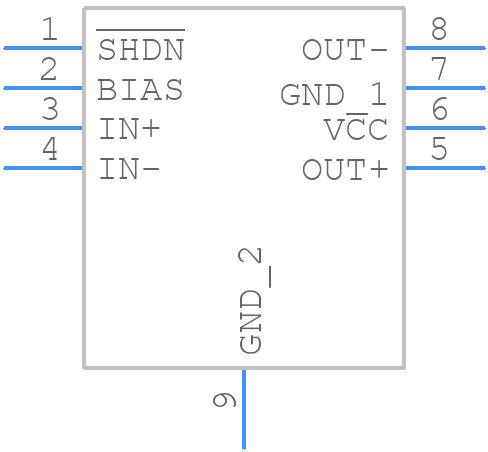 MAX9716EUA+T - Analog Devices - PCB symbol