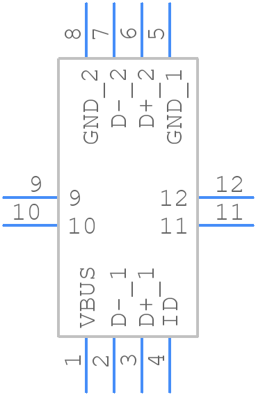 ECMF02-4CMX8 - STMicroelectronics - PCB symbol