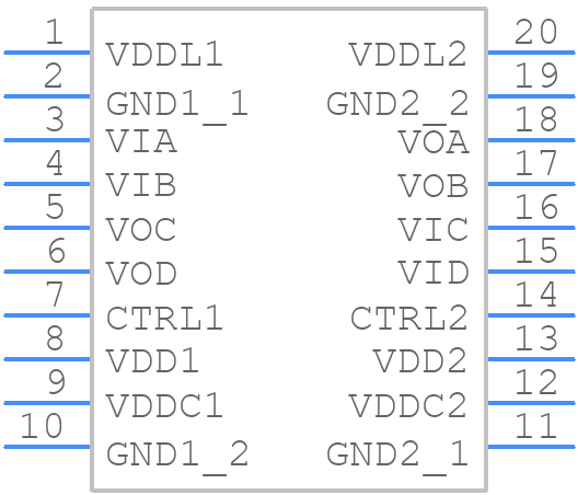 ADUM3482ARSZ-RL7 - Analog Devices - PCB symbol