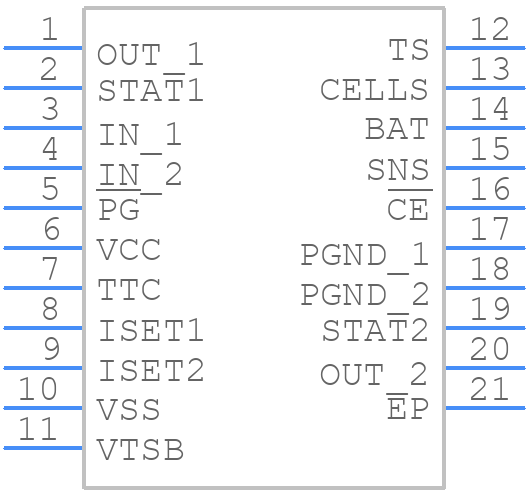 BQ24103ARHLR - Texas Instruments - PCB symbol