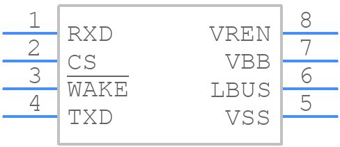 MCP2003-E/P - Microchip - PCB symbol